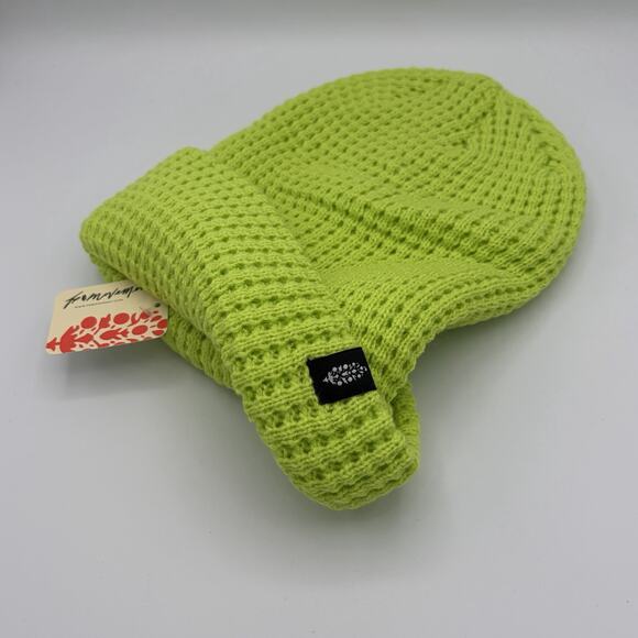 Free People Movement Lime Green Cool Down Beanie Size ALL NWT - Picture 8 of 11